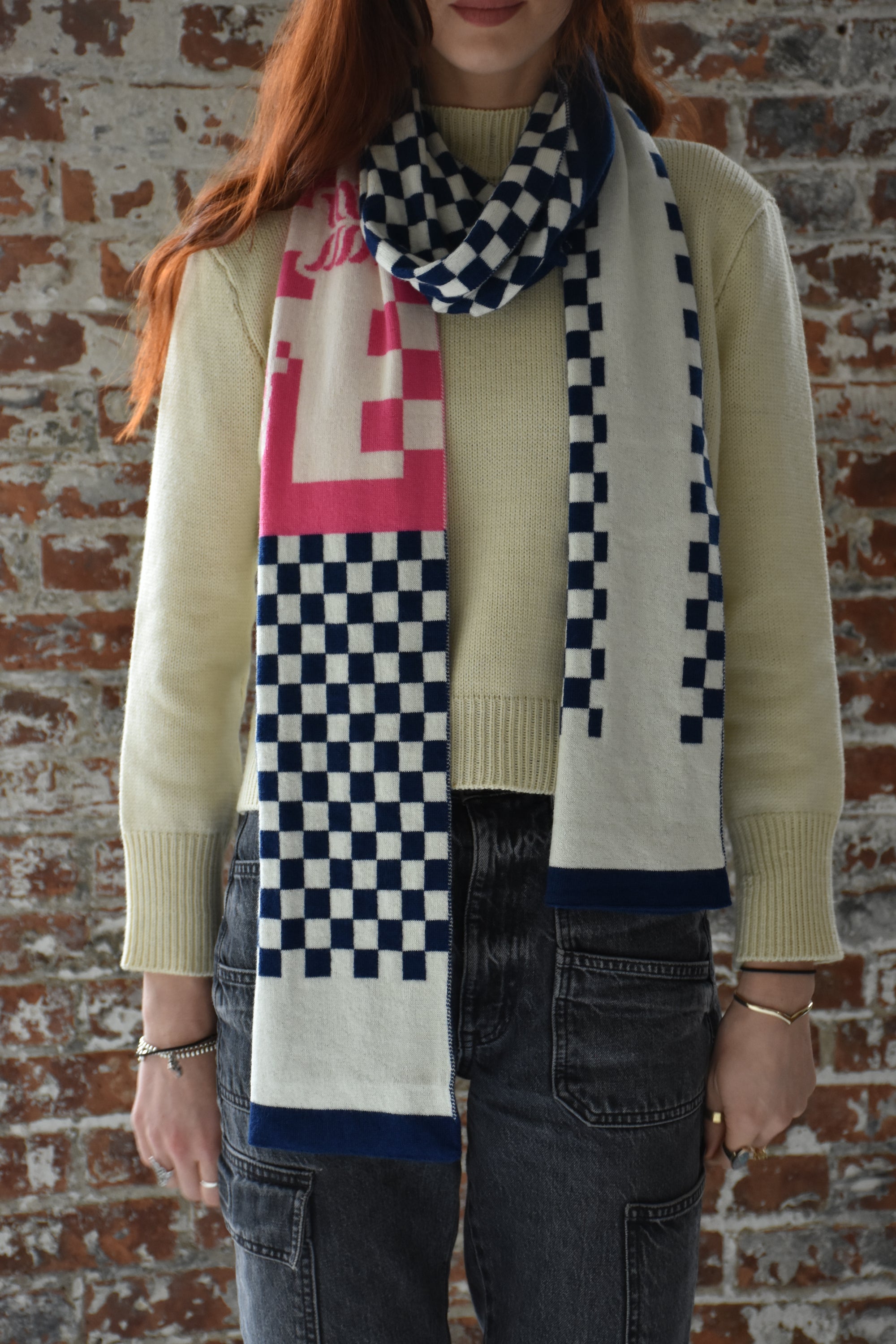 checkerboard scarf