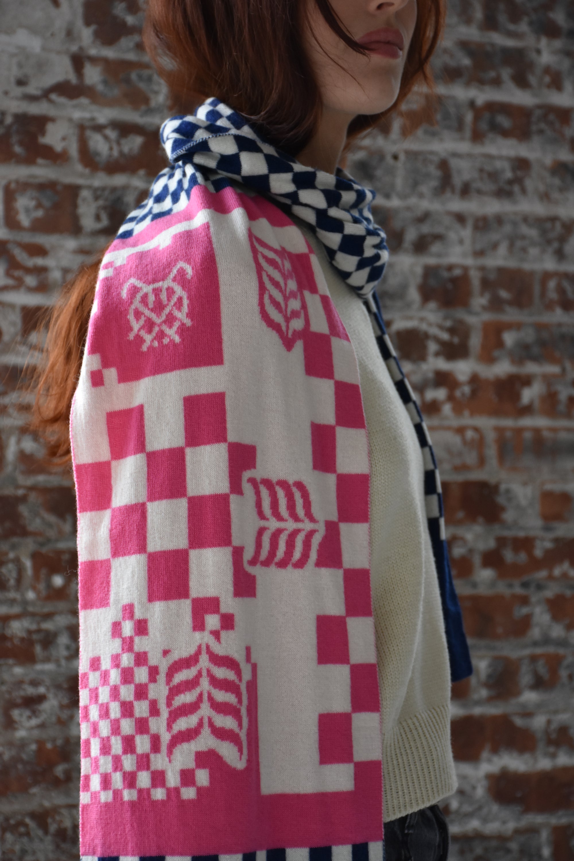 checkerboard scarf